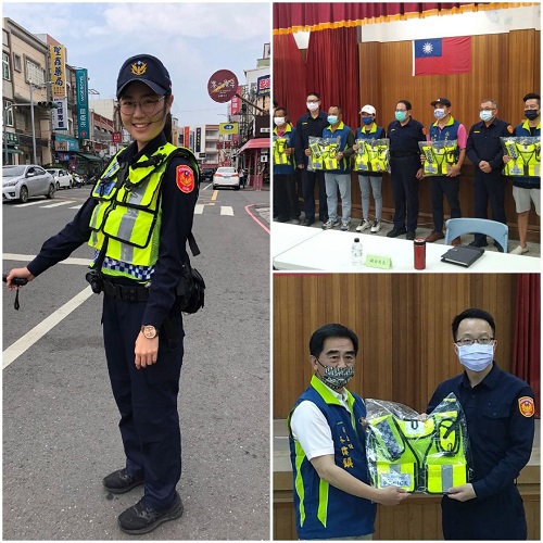 恆春警友辦事處致贈「高係數反光條背心」 讓恆警執勤安全加倍　